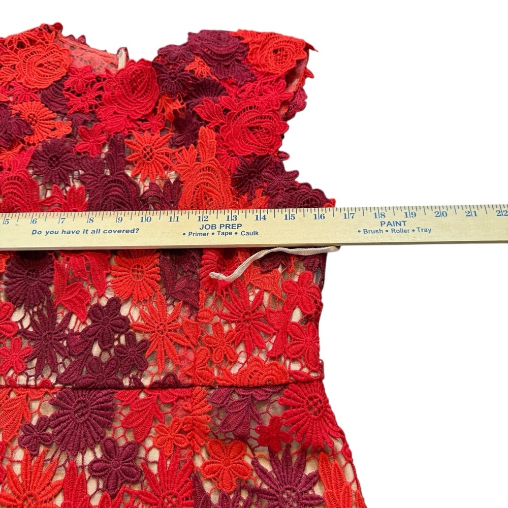 Anthropologie HD in‎ Paris lace garden sleeveless sheath dress sz 12 - Picture 3 of 14